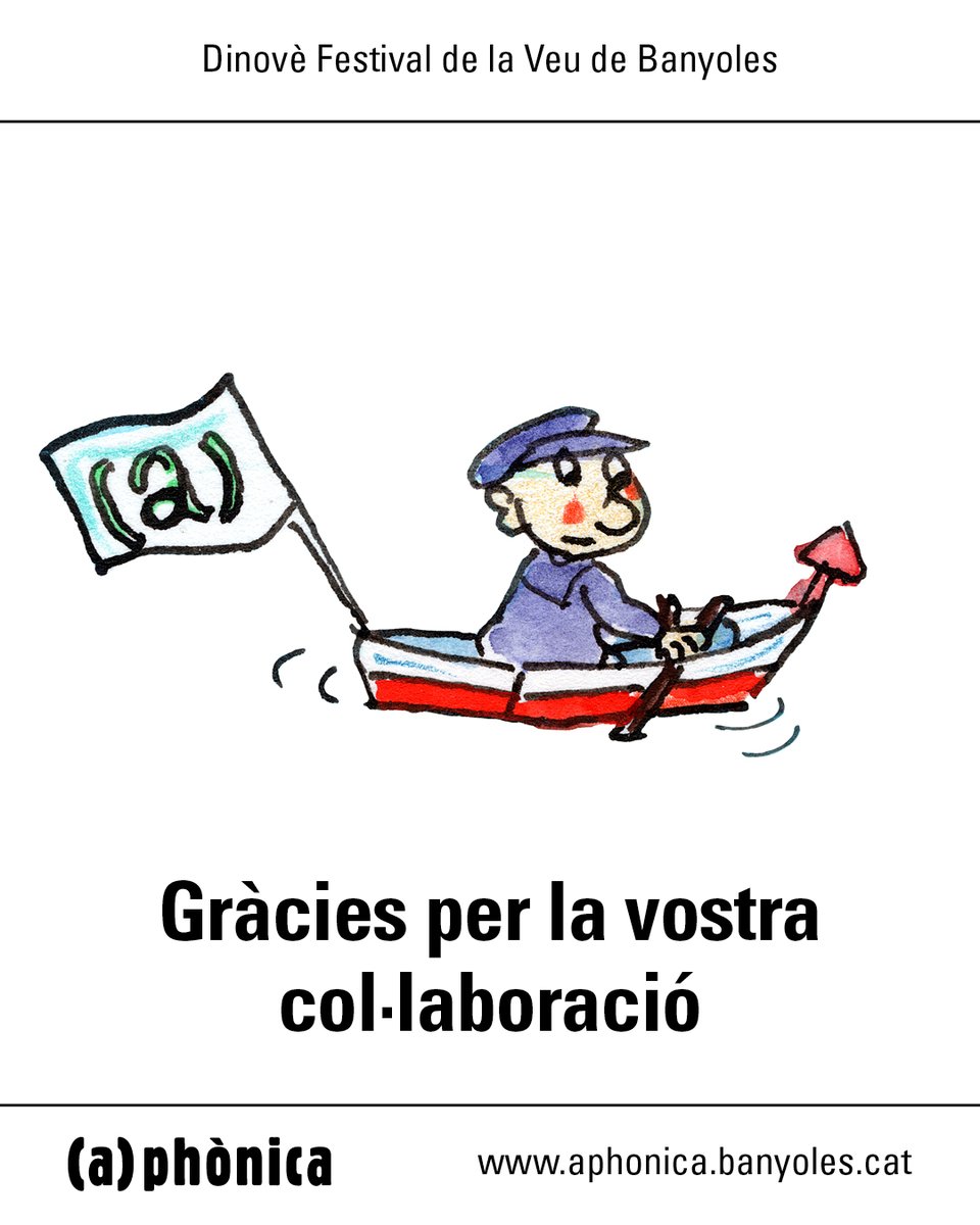 Gràcies <a href="/fageda/">La Fageda</a>, #CanXapes i <a href="/AutismeMC/">Fundació Autisme Mas Casadevall</a> per sumar-vos a l'(a)phònica! Per una nova edició remant plegats! 🛶