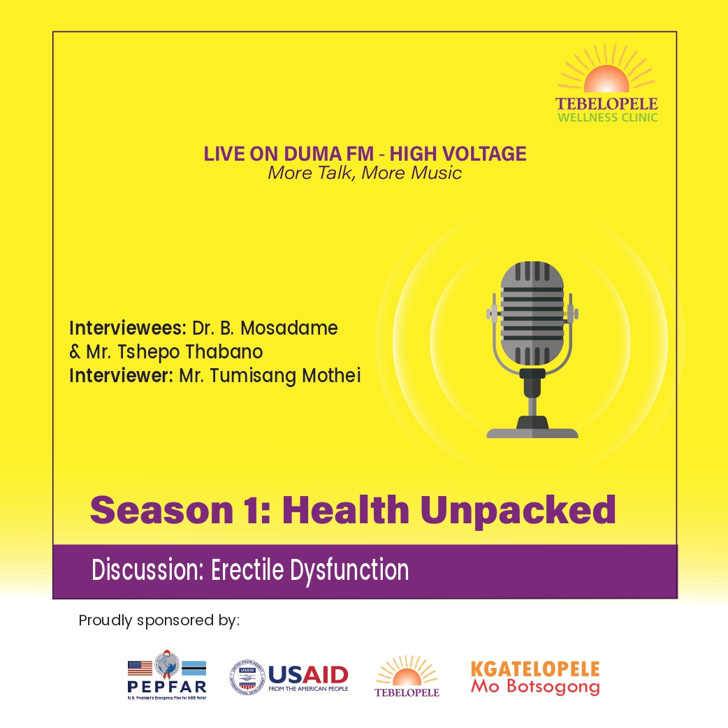 Understanding sexual health is more than just how to avoid STIs and in this episode of Health Unpacked we discuss a topic that tends to make people a little shy: Erectile Dysfunction.

youtube.com/watch?v=CDwD1s…

#TebelopeleForYou #MensHealth