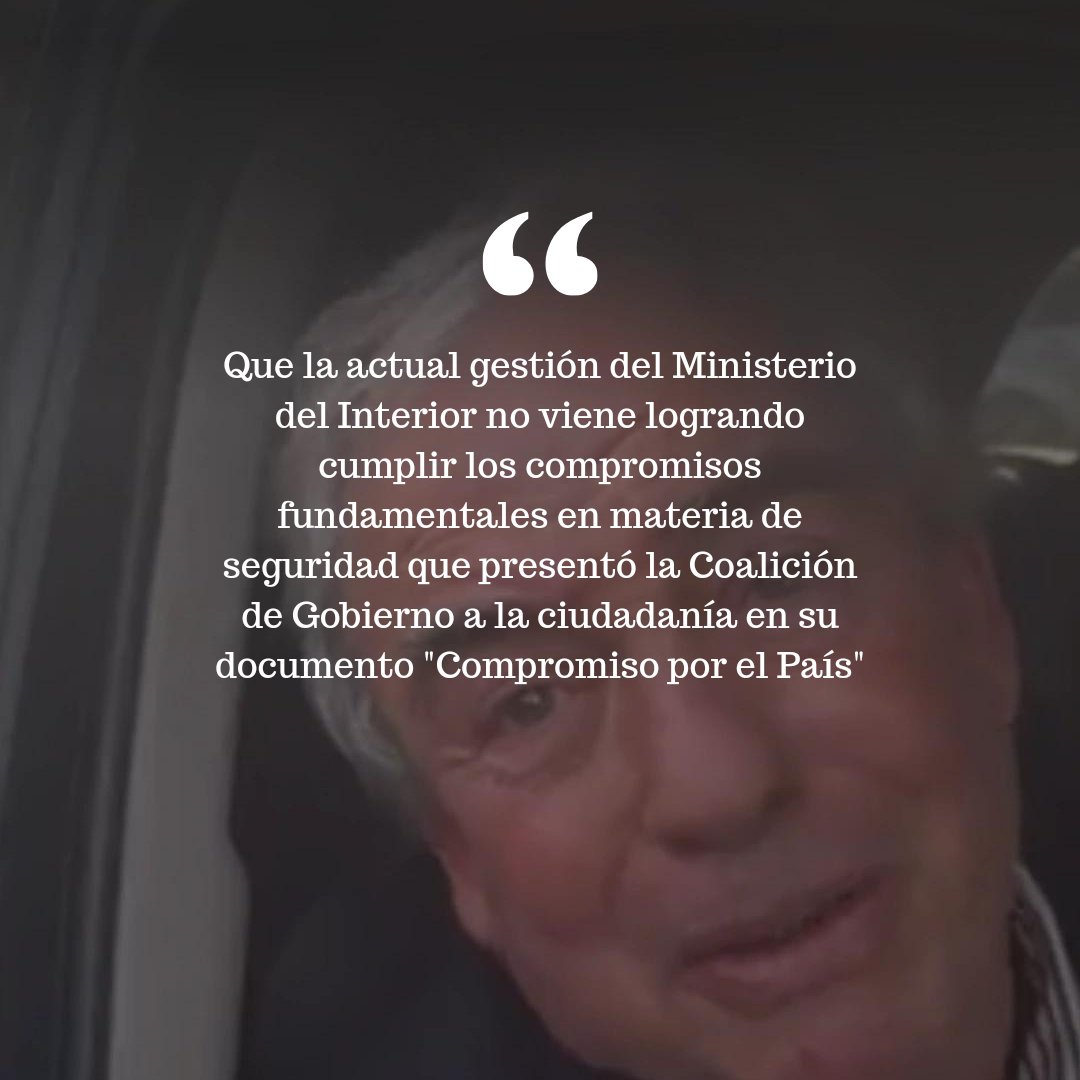 ‼️Mayoría del Parlamento no acepta como satisfactorias las explicaciones del Ministro del Interior.

‼️Heber pierde el respaldo en la coalición de gobierno.