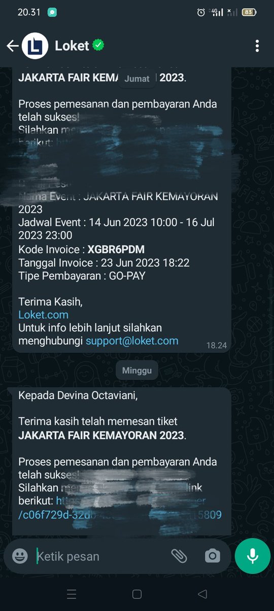 ndepp14's tweet photo. @bacootism Hallo kak bisa diliat yaa saya beli tiket 2×, yang hari Jumat saya beli buat tanggal 30 Juni. Terus saya WTB karna ternyata tanggal 25 saya bisa berangkat tapi karna gada yang cocok jadi saya beli tiket lagi di hari Minggu😇😇 https://t.co/VODjvqavo9