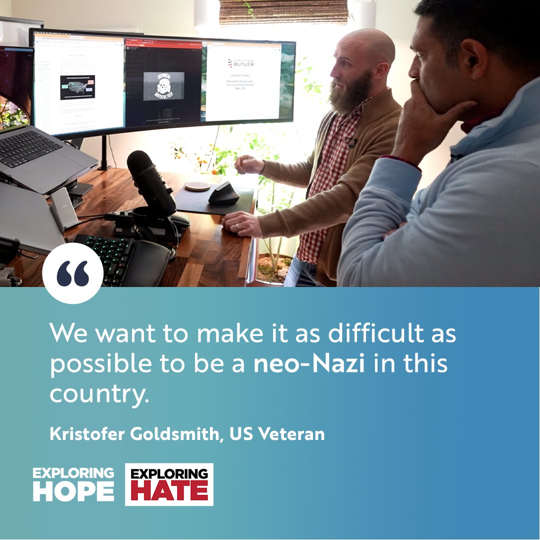 When extremists try to undermine US democracy <a href="/KrisGoldsmith85/">Kris Goldsmith</a> brings the receipts.

➤ Now streaming on “Exploring Hope” with @Hari
From <a href="/ExploringHate/">Exploring Hate</a>
<a href="/TeamTFButler/">Task Force Butler</a> <a href="/VetFightFascism/">Veterans Fighting Fascism</a>
to.pbs.org/3NUQz4h