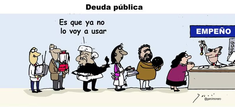 Garcimonero's tweet photo. Mi cartón de hoy en @ElFinanciero_Mx
#deudasinfin
#MonerosFinancieros https://t.co/L8WjuuULcb