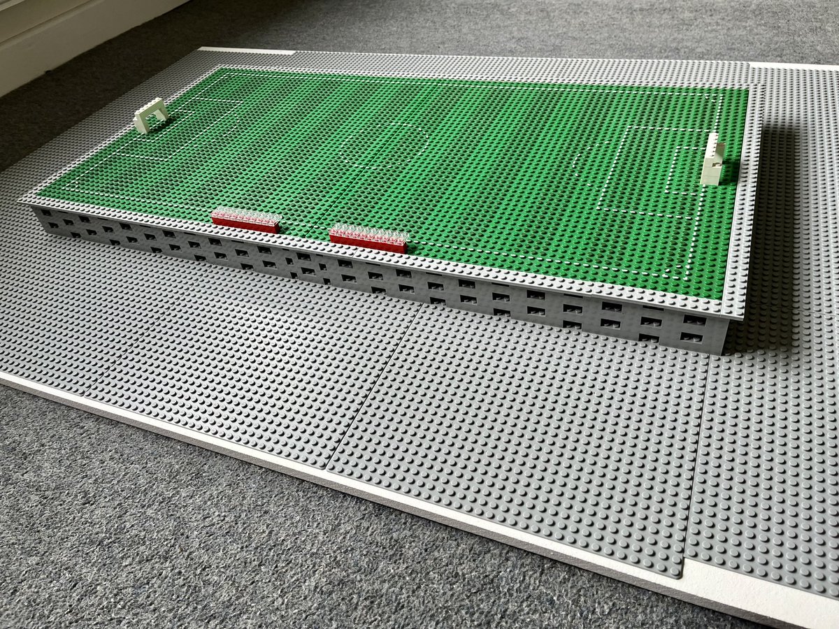 AwayDayJoe_'s tweet photo. First task completed for FC Kaiserslautern in Lego…🏟️

Raise the pitch ✅

Now the stands will be at the correct  levels and I can include a tiny bit of the Betzenberg ����

Building starts in a week 🏗️

@Rote_Teufel #FCK #Betze https://t.co/7wg3BReKV5