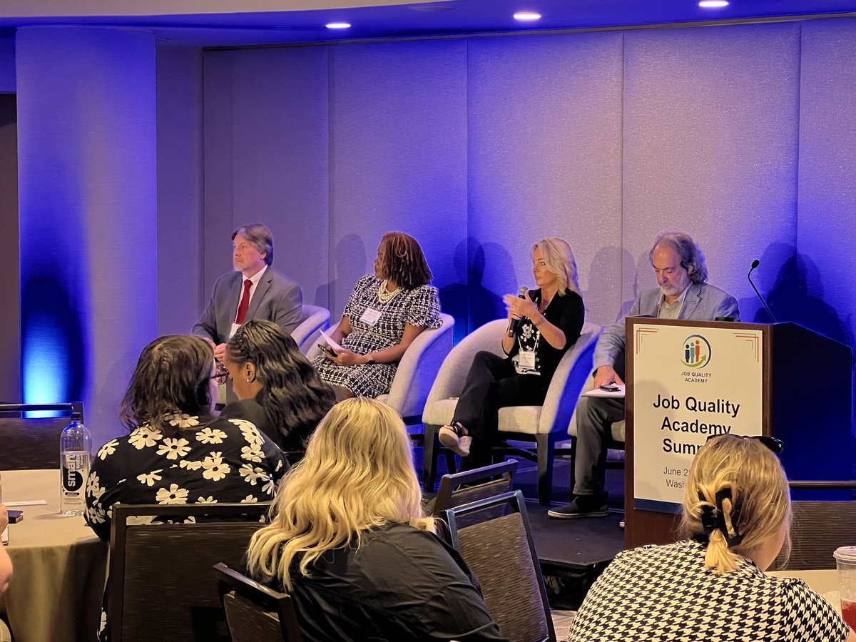 It’s Day 2 at the #JobQualityAcademy!  Today we’re digging into #workervoice and #employermodels with <a href="/AFLCIO/">AFL-CIO ✊</a> &amp; <a href="/SHRM/">SHRM</a>. #Gratitude to <a href="/jfftweets/">Jobs for the Future (JFF)</a> <a href="/Social_Policy/">Social Policy Research Associates</a> @usdol &amp; 16 #JobQuality teams!