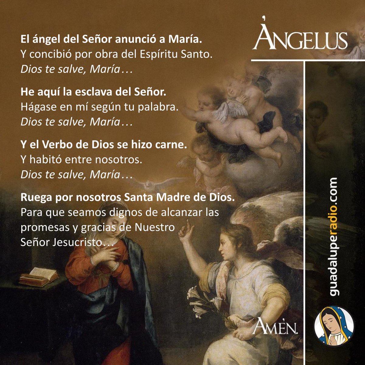 🌸¡Dios te salve, María! #GuadalupeRadio #Angelus