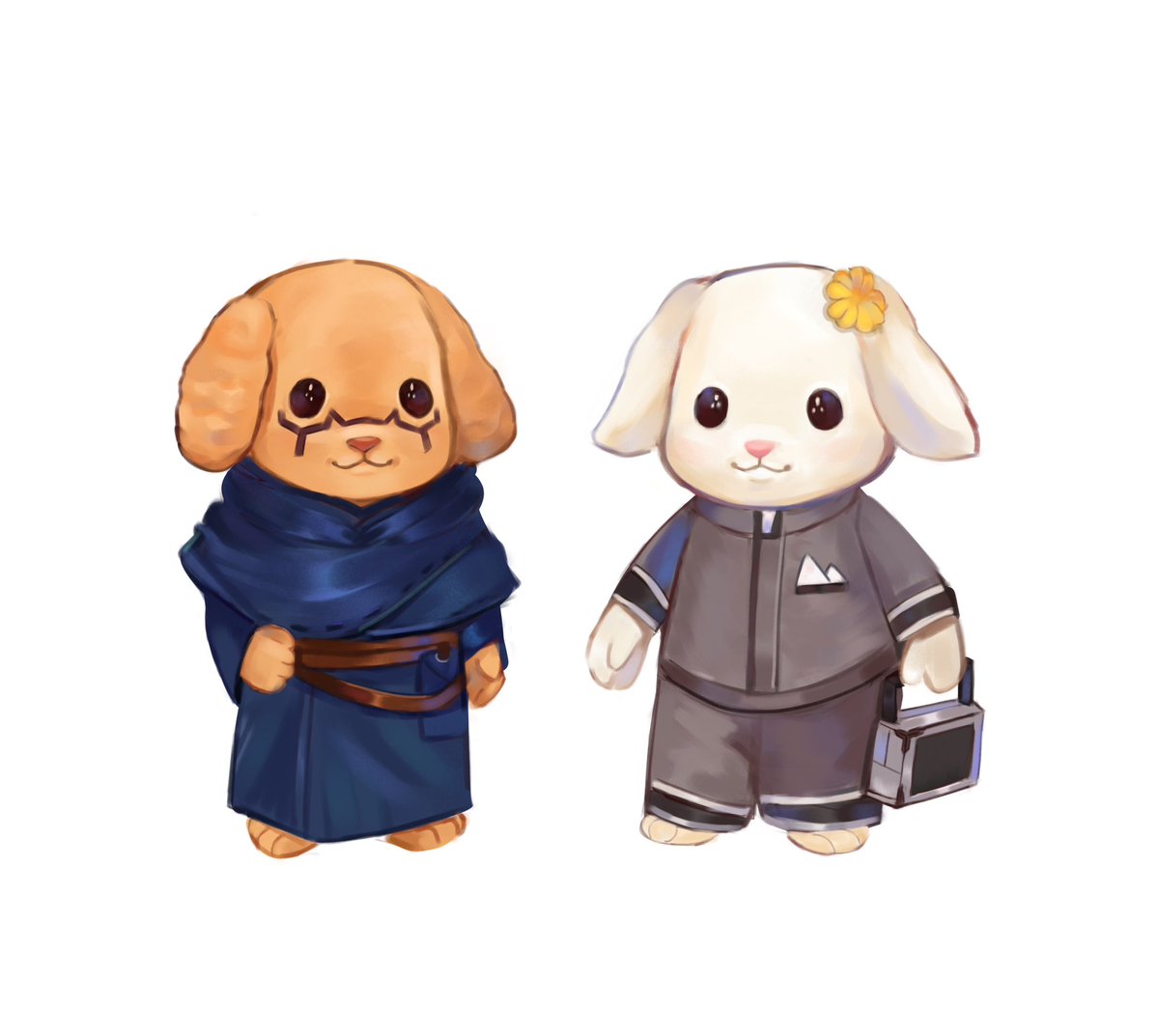 sylvanian families flora rabbit Aesop and toy poodle Eli #elisop #idv #IdentityV #eliclark #aesopcarl #IdentityVfanart