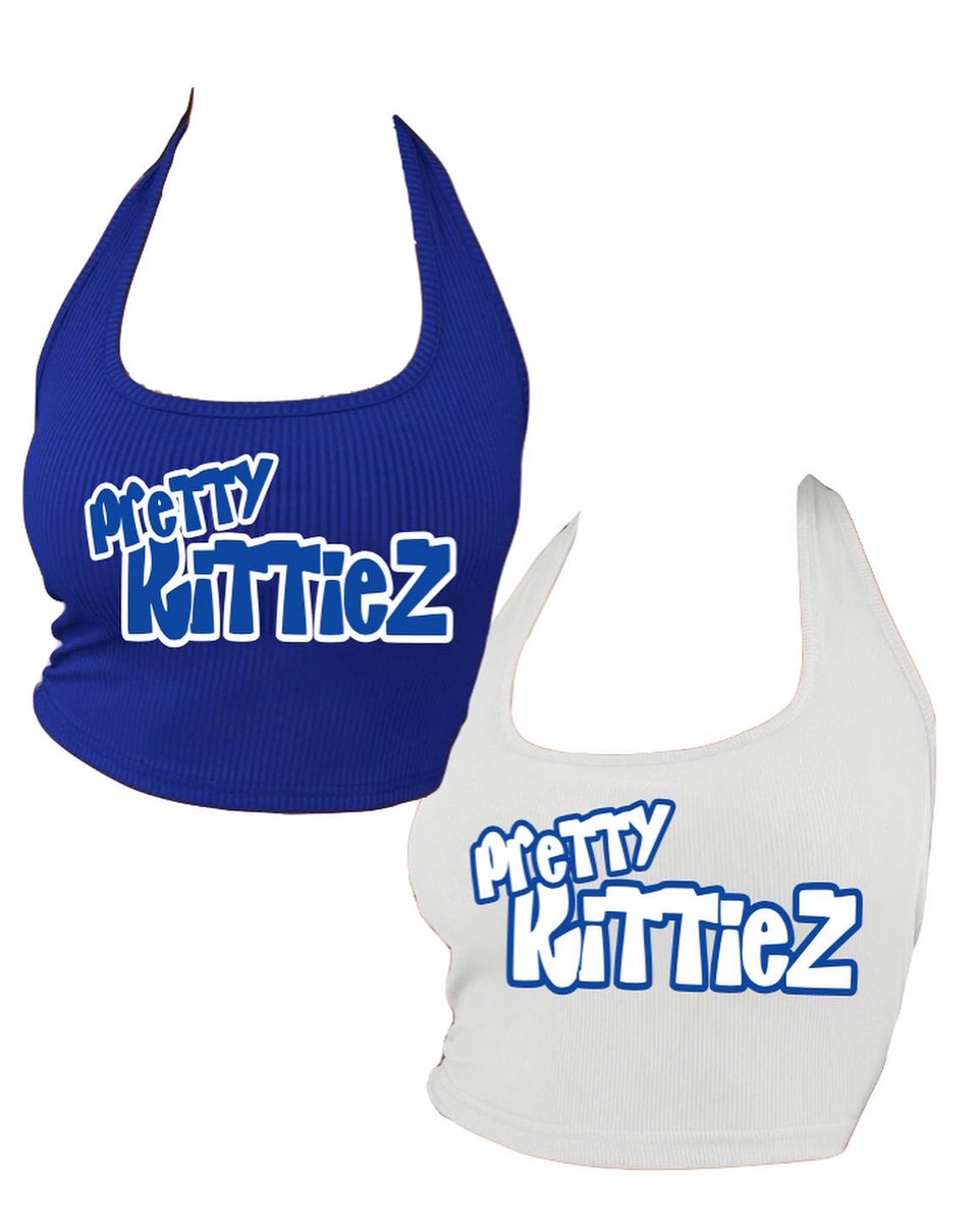 ErynNicolee's tweet image. It’s the summahhh, come fck with me Sorors! 

Bratz edition “Pretty KittieZ” crop and halter tops on my site. Come get cute for the cookouts 💙 $30