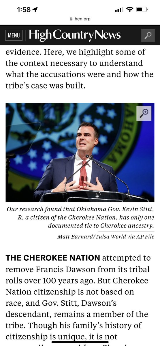 AC_NoChill's tweet photo. Just your daily reminder that Kevin Stitt is racist and his white ancestor fraudulently obtained citizenship in the Cherokee Nation: https://t.co/91heKiCBPj https://t.co/QHeMbBfFKl