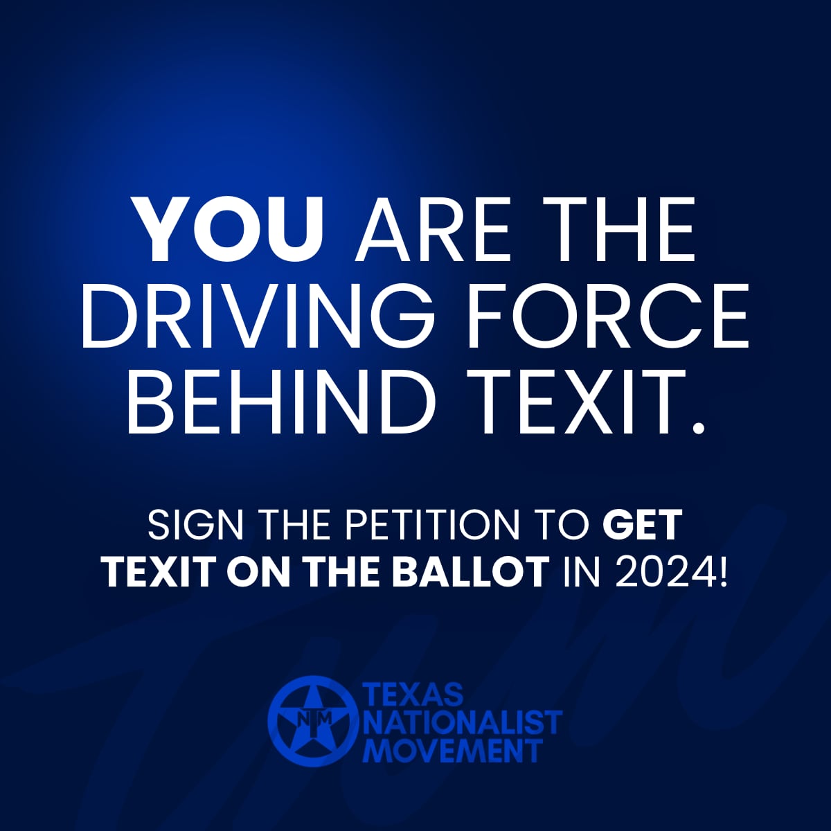 TEXIT doesn’t happen without you.