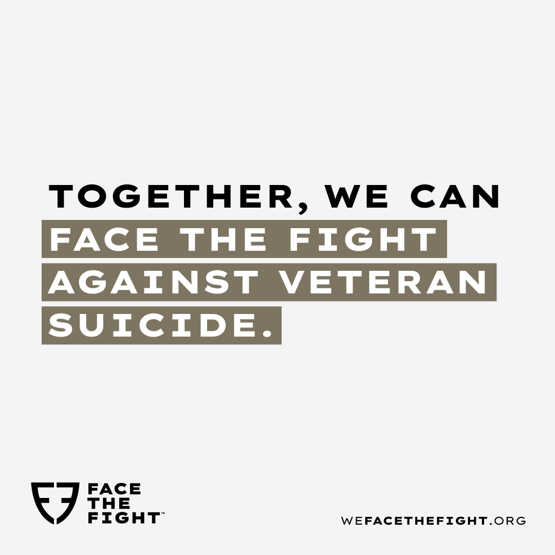 The veteran suicide rate is 57% higher than the national average. @wwp is proud to be part of the #FaceTheFight Coalition launched today to support and raise awareness for veteran suicide prevention. wefacethefight.org
#CombatStigma