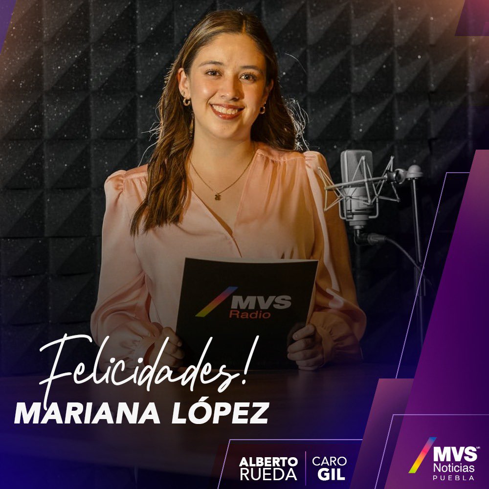 👩🏻‍🎓🎓¡Muchas felicidades! 🥳🎉

📣A nombre de todo el equipo de MVS Puebla felicitamos a nuestra productora @marianalya, por graduarse de la Lic. de Comunicación de la Universidad Anáhuac Puebla.

¡Enhorabuena y todo lo mejor para tu futuro! 🙌🏼✨