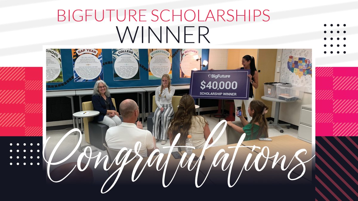 LPSK12's tweet image. Congratulations to AHS junior, Stella Counter, for receiving a $40,000 scholarship through the @CollegeBoard #BigFuture program! We couldn’t be more proud of Stella’s dedication to higher education and her inspirational commitment to achieving a Big Future!