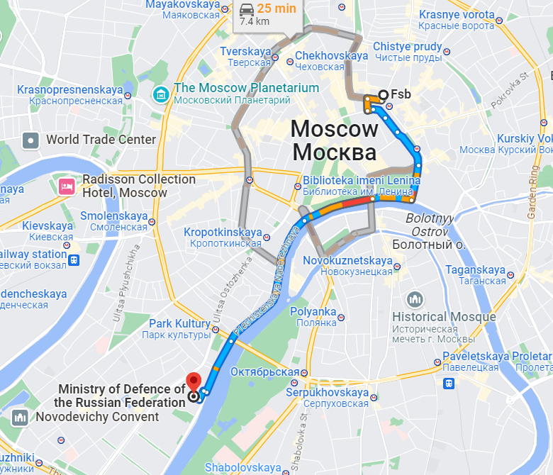 Ukraine's Defense Intelligence Agency GUR reports an internal war has begun between Russia' Defence Ministry and the FSB. GUR expects people to get killed on both sides. Their headquarters are just several minutes from each other in Moscow.