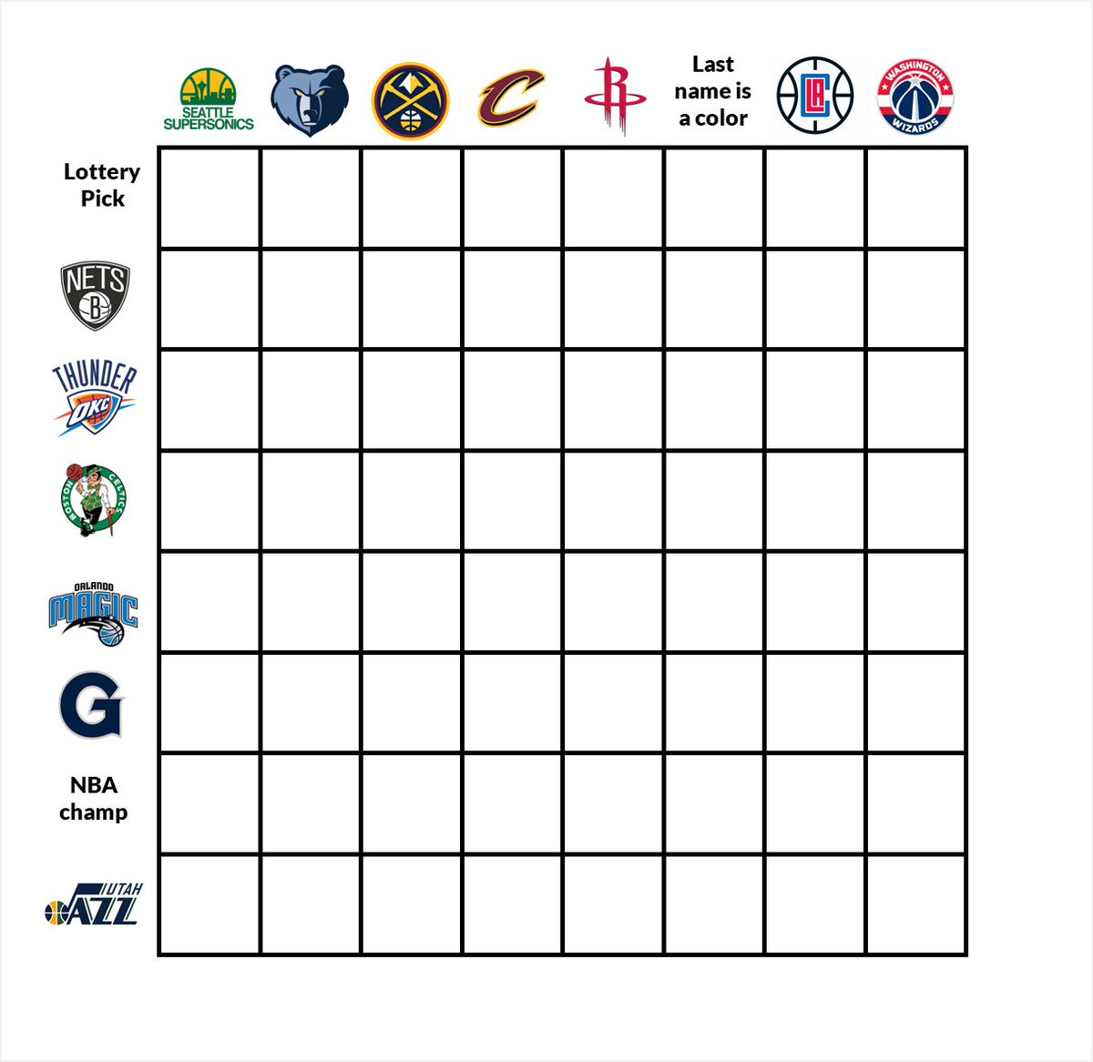 CrumpledJumper's tweet photo. NBA mega-grid challenge 🚨 https://t.co/3fekx1HbuN
