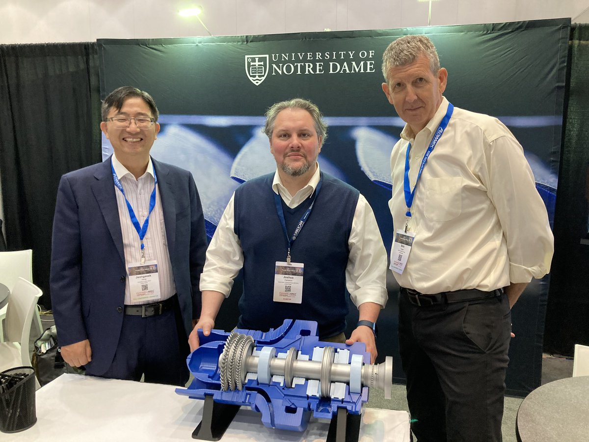 UNDResearch's tweet photo. Exciting week at ASME’s #TurboExpo2023 in Boston! #NDTL joined 2000+ leaders in #turbomachinery and propulsion engineering leaders from industry, academia, and government. Together, we're addressing propulsion & power challenges.
➡️Learn more about NDTL at https://t.co/kIqwFGLWae https://t.co/2nJKSz3YOY