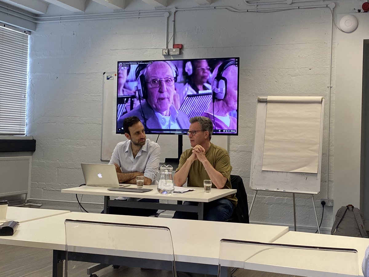 screendirectors's tweet photo. Today at our final #exploringreality masterclass we heard from @TimSamuels and @SineadEOShea about their work and inspiration in documentary filmmaking. Thank you to all who have taken part in this programme! https://t.co/CLH28TyIdn
