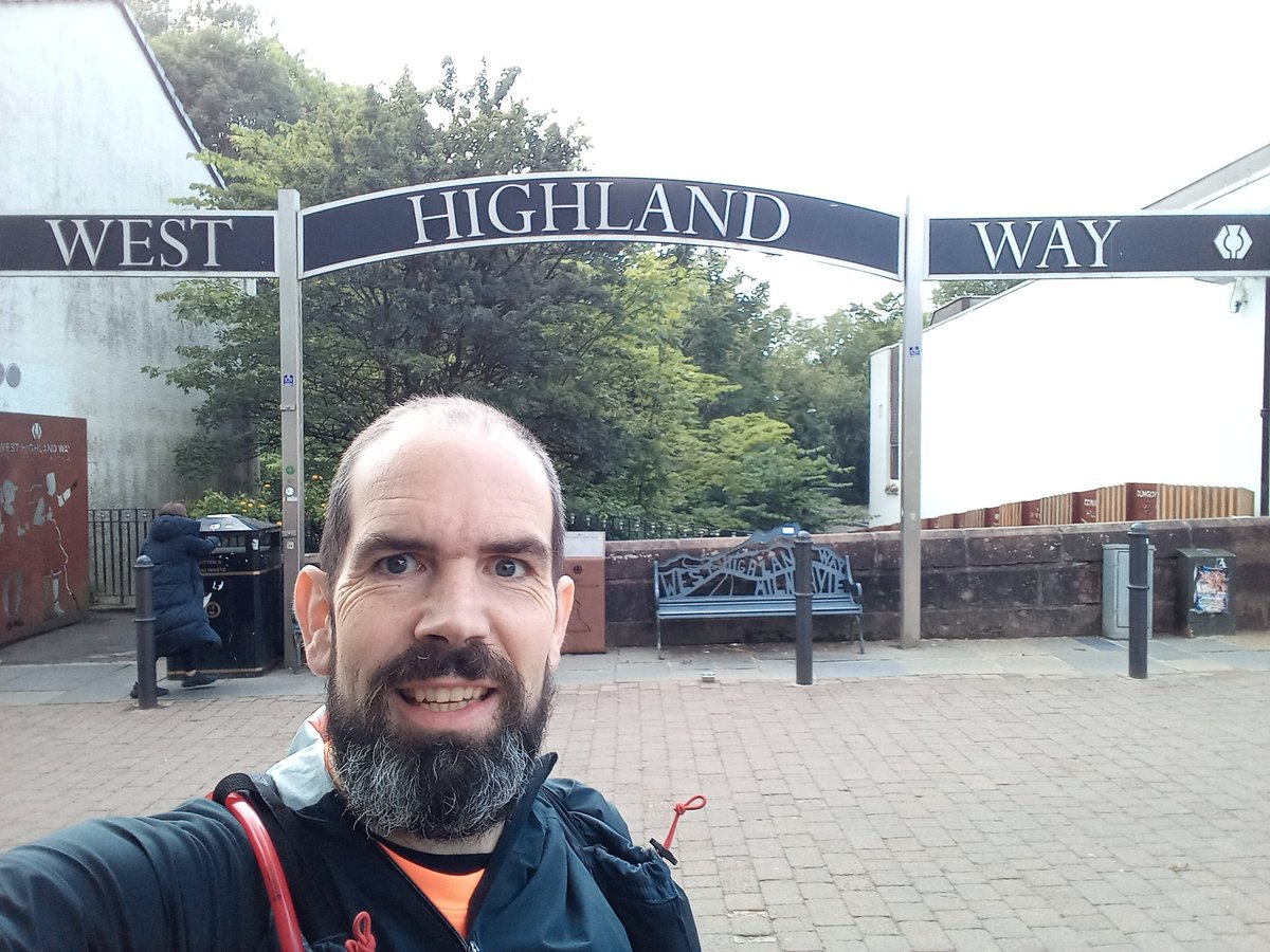 IainBethune's tweet photo. Arrived in Milngavie! Well fuelled up, found the start of the WHW (not hard to be fair), soon time to go and get registered. Setting off at 9pm ๐ See you again in Inverness ๐คฏ #BWOG https://t.co/RNUgNzFs5Q https://t.co/OgnlrgzUW2