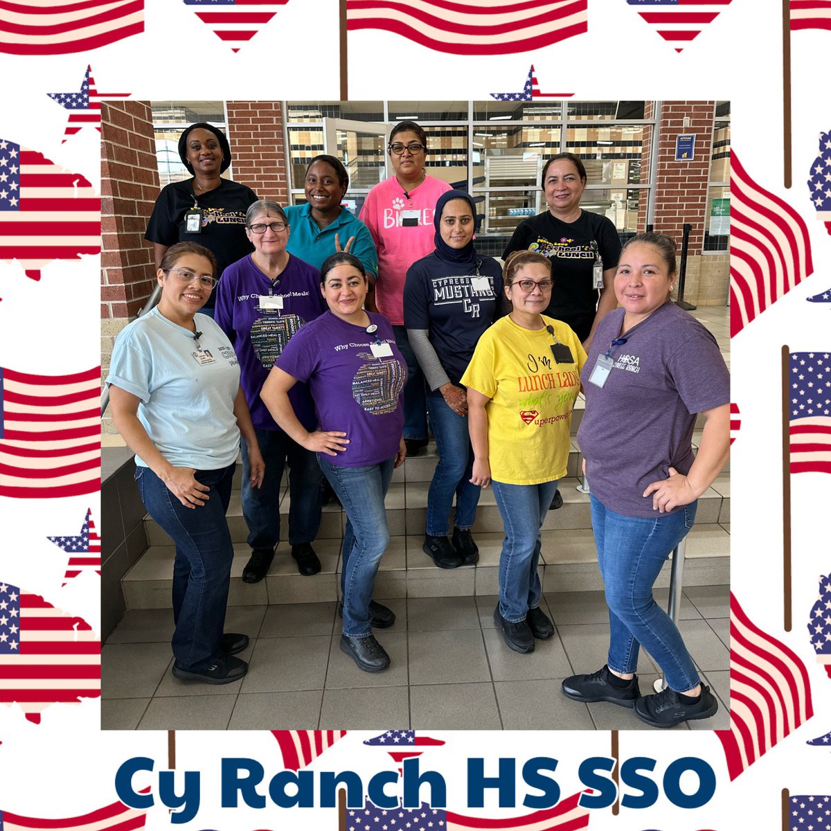 6/29/23 QA @PowerUpDiana  Visiting  @CyRanchHS 
Thank you Angelita & Team.       
Free Breakfast & Lunch Meals for Kids 18 & Under, bring your kids!
 @CyFairISD @PowerUpCafe  @CFISDnoticias @nokidhungry #Hungerheroes #Nokidhungry #Sharesummer