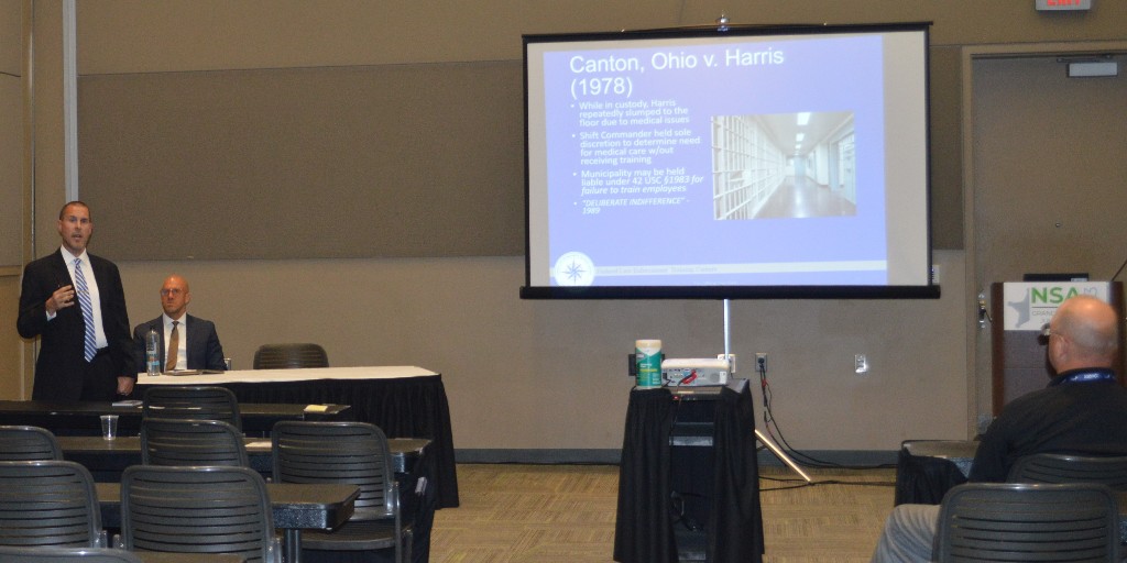 FLETC's tweet photo. #FLETC attended the National Sheriffs’ Association (NSA) Annual Conference this week in Grand Rapids, MI. FLETC held its #DHS Leadership Academy sessions, presented three training seminars, and staffed an information booth. #DHS #LawEnforcement #Sheriffs2023 @NationalSheriff https://t.co/QQmHi241C5