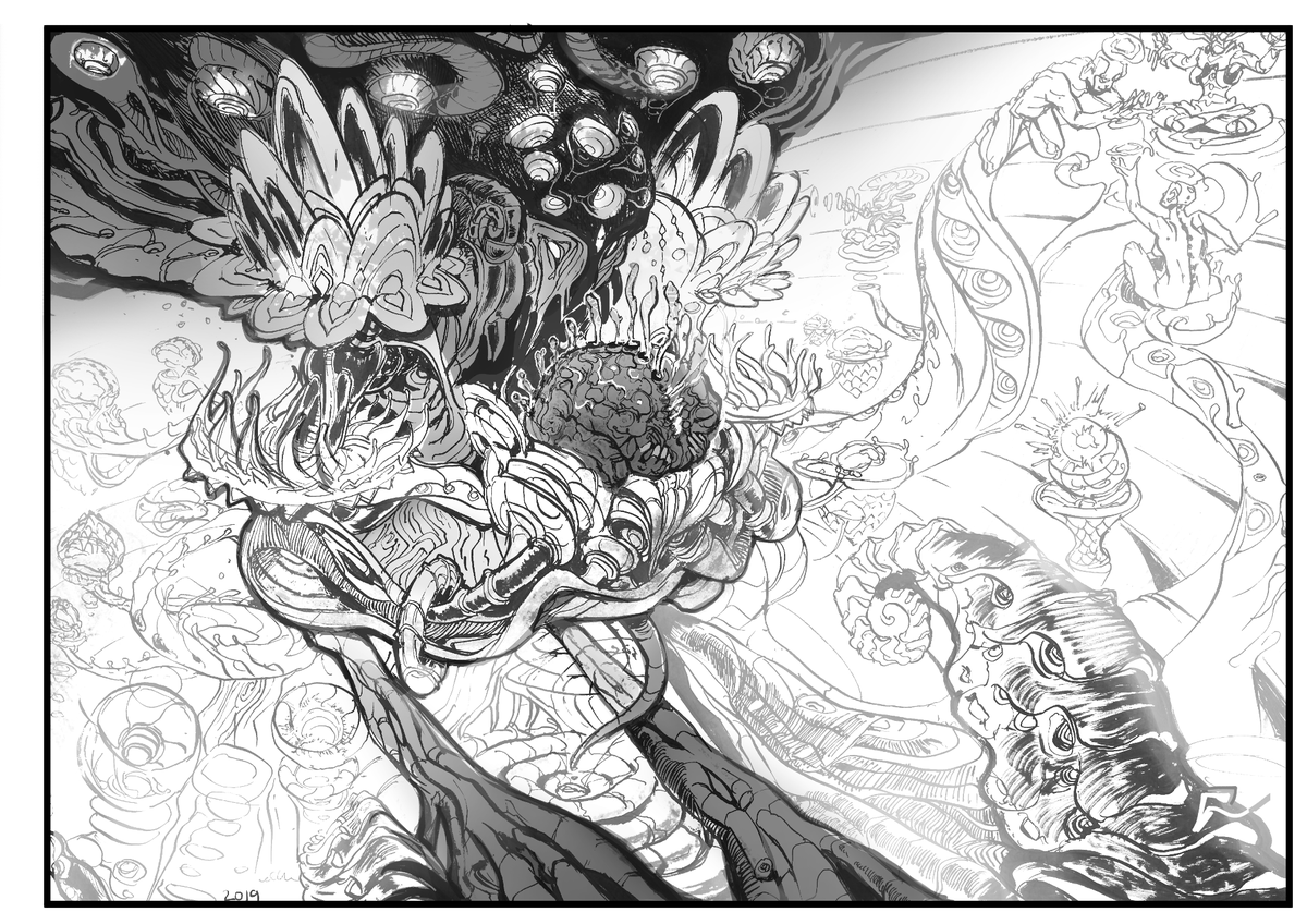 GeoKorf's tweet image. Tell me, why my artworks doesn't get attention they deserve? How long do i have to be creative to exceed, at least 100 followers? #algorithm is the problem? #nofollowers #nointerest #forhowlong 

This artwork is inked called ascension of consciousness it was made in 2019. ink.