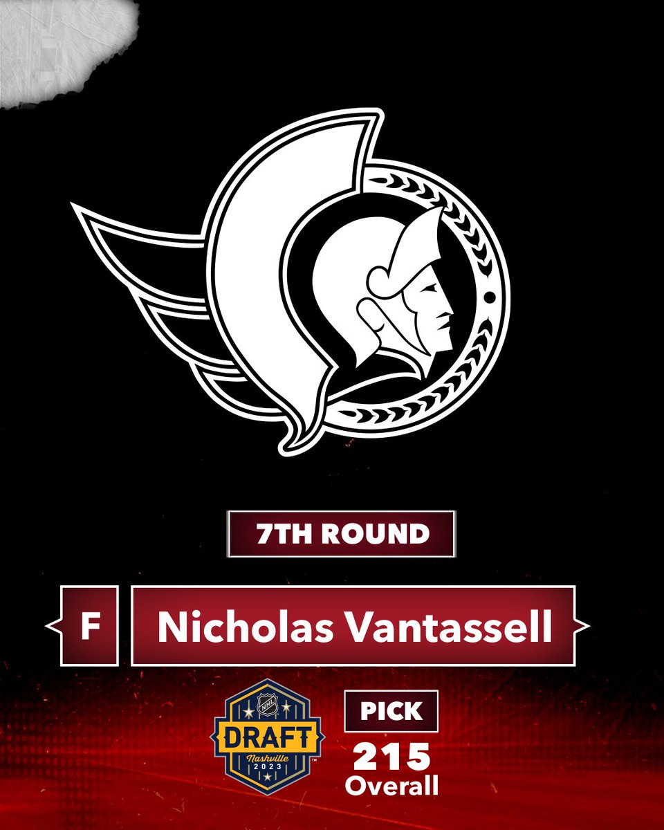 With the 215th pick in the 2023 #NHLDraft we have selected Nicholas Vantassell from the USHL!

Welcome, Nicholas!

#GoSensGo