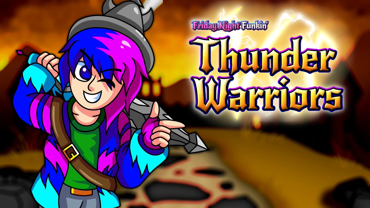 TylerSdash's tweet image. THE TW MOD DEMO IS ALMOST DONE!!! Just needed a few more adjustments, and then it's all set to go to Gamebanana! ⚡️⚔️

#FNF #ThunderWarriors
@NotRagingGamer @SDB_Cookie_Guy @Kailin85713737 @StellazTheGirl @The_L0Afer @projectionist31 @RyGuyLV