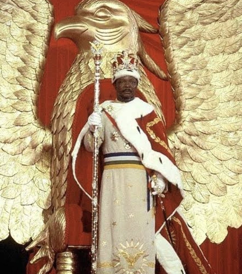 How many of you know that in the 1970s, there was an African dictator named Jean-Bedel Bokkasa who declared himself Emperor of the Central African Empire in 1976.
He was deposed in 1979. His coronation was inspired by Napoleon. 
He became Dictator in 1966.