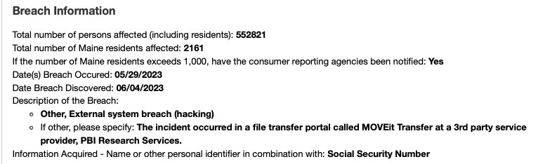 BrettCallow's tweet photo. #Talcott Resolution Life Insurance Company has disclosed a #MOVEit-related breach affecting 552,821 individuals. 1/2
https://t.co/kDiNaVqr3G https://t.co/OFk9dPUNvv