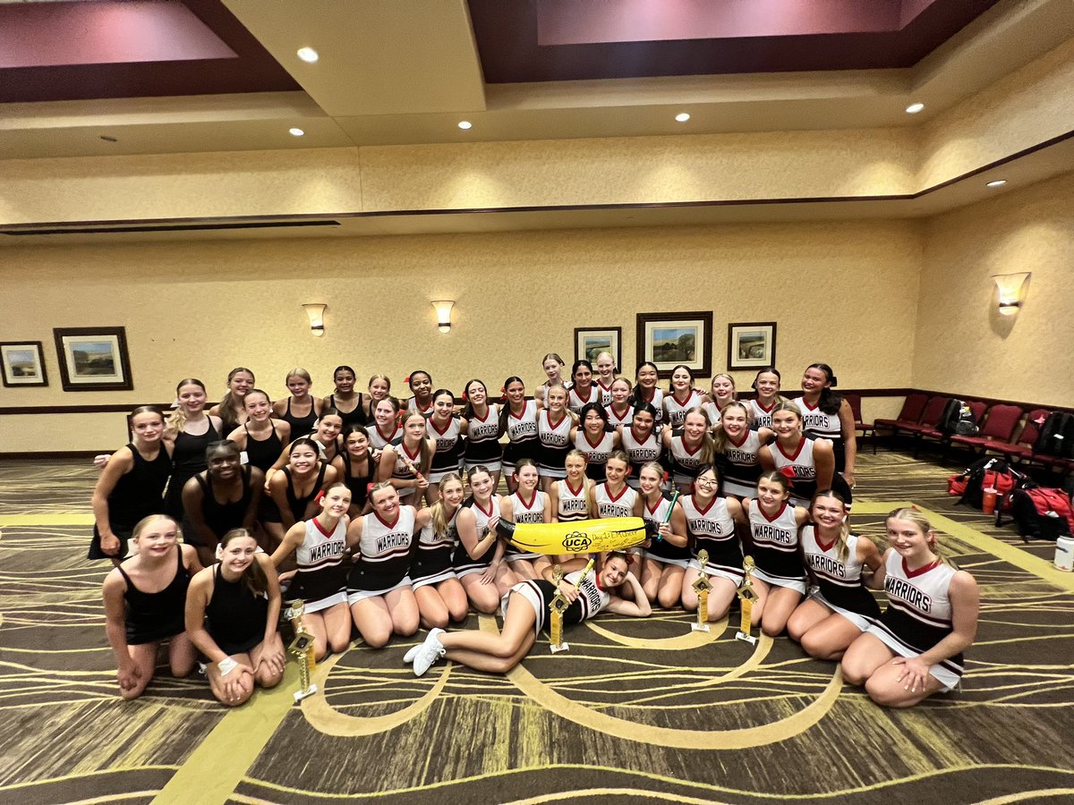 CheerWestside's tweet photo. Cheer Camp 2023 ✅

And….WESTSIDE TAKES HOME THE BANANA 🍌🙌❤️ (the most spirited squad!!) 

Such a great time to learn new skills and bond with our team!! Can’t wait for FNL 🏈! https://t.co/xZaTaRtAVU