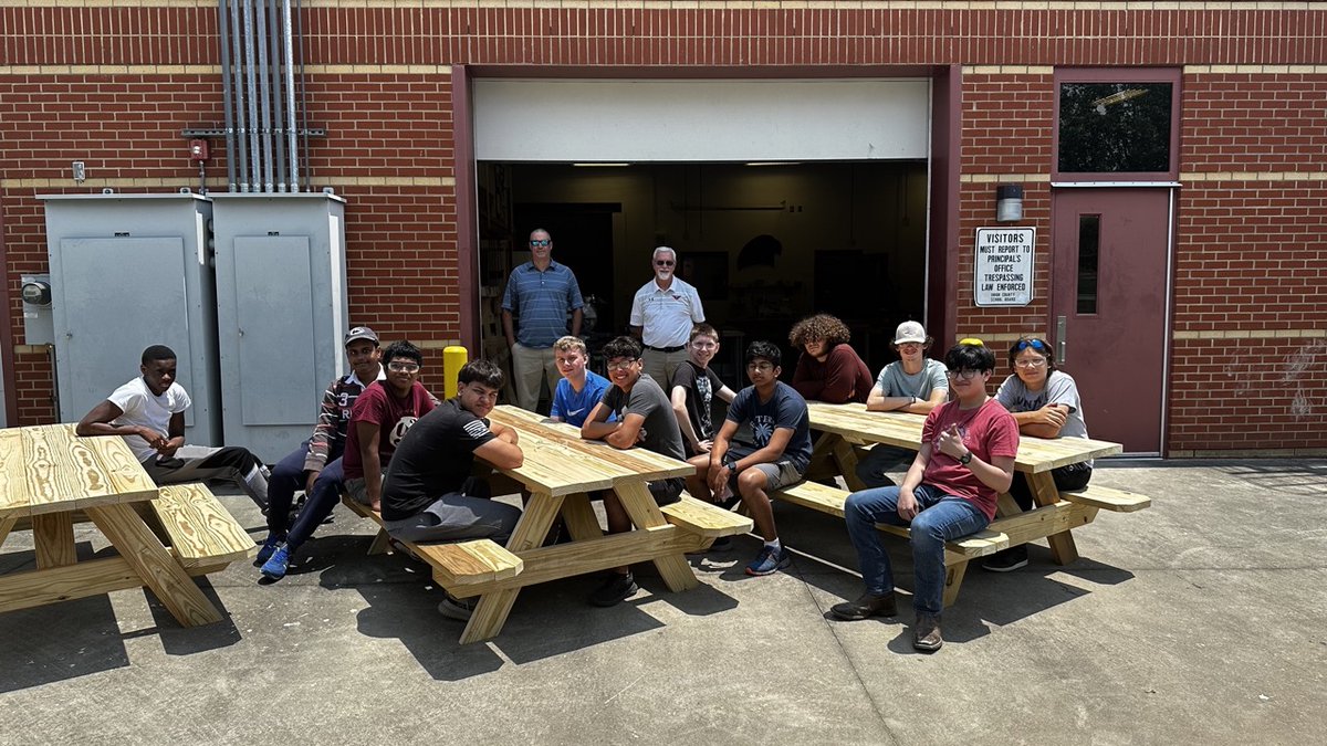 They said a house couldn't be built in a 1 week construction camp...They were right, but we did make 3 picnic tables, visit a home builder to see the trades and much more. 
<a href="/AGHoulihan/">Andrew G. Houlihan</a>
<a href="/UCPSNC/">Union County Public Schools</a>
<a href="/rbdavis76/">Brian Davis</a>
#CTEWorks #TEAMUCPS #NCSummer2Excel