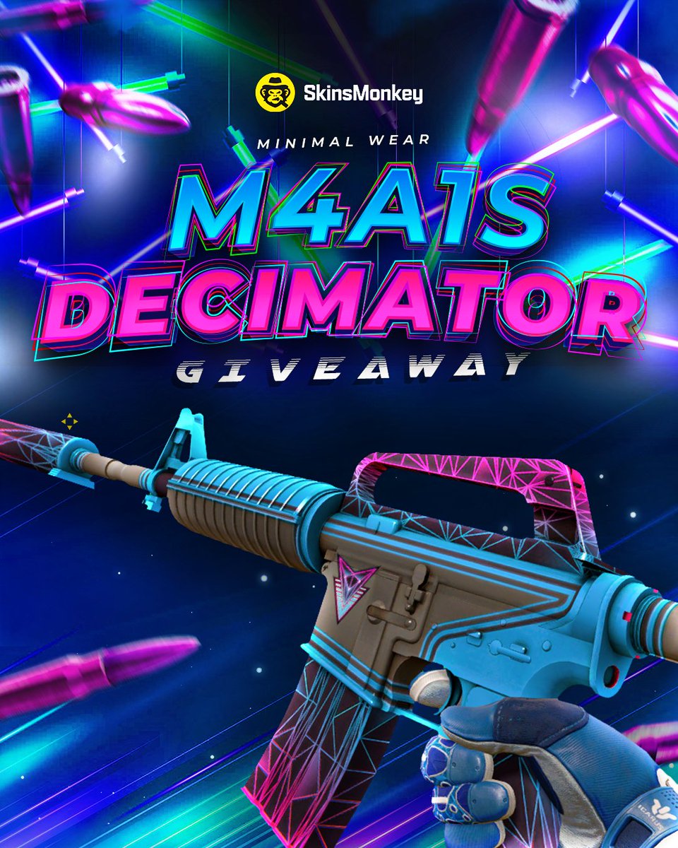 skinsmonkey's tweet image. M4A1-S | Decimator (MW) GIVEAWAY! 🎁

Retweet, follow us, and tag a friend who'd love to win this skin! 

Good luck! 🍀
#Giveaway