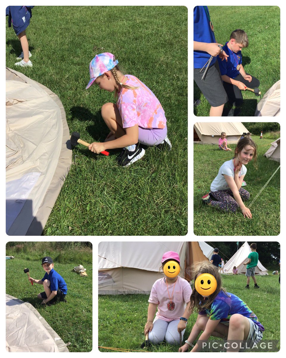 walton_primary's tweet photo. Camp day 1 . Flag raising ceremony, building camp, kin ball! Now onto our activities. @OutdoorsPeople @JohnTaylorMAT https://t.co/3j8pT8cxZA