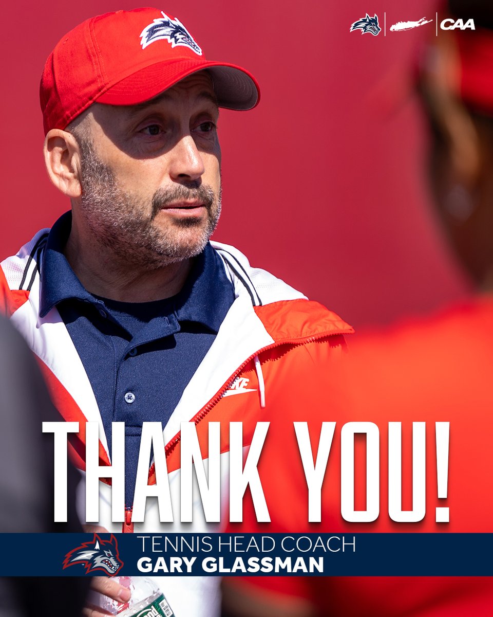 SBAthletics's tweet photo. 𝗧𝗵𝗮𝗻𝗸 𝘆𝗼𝘂, 𝗖𝗼𝗮𝗰𝗵 𝗚𝗹𝗮𝘀𝘀𝗺𝗮𝗻 👏

After 24 memorable years, Coach Glassman has announced his retirement. Thank you, coach for all the memories! 

Details: https://t.co/ACV8vOhnSq

🌊🐺 x @StonyBrookTEN https://t.co/1B2Ie3Md3K