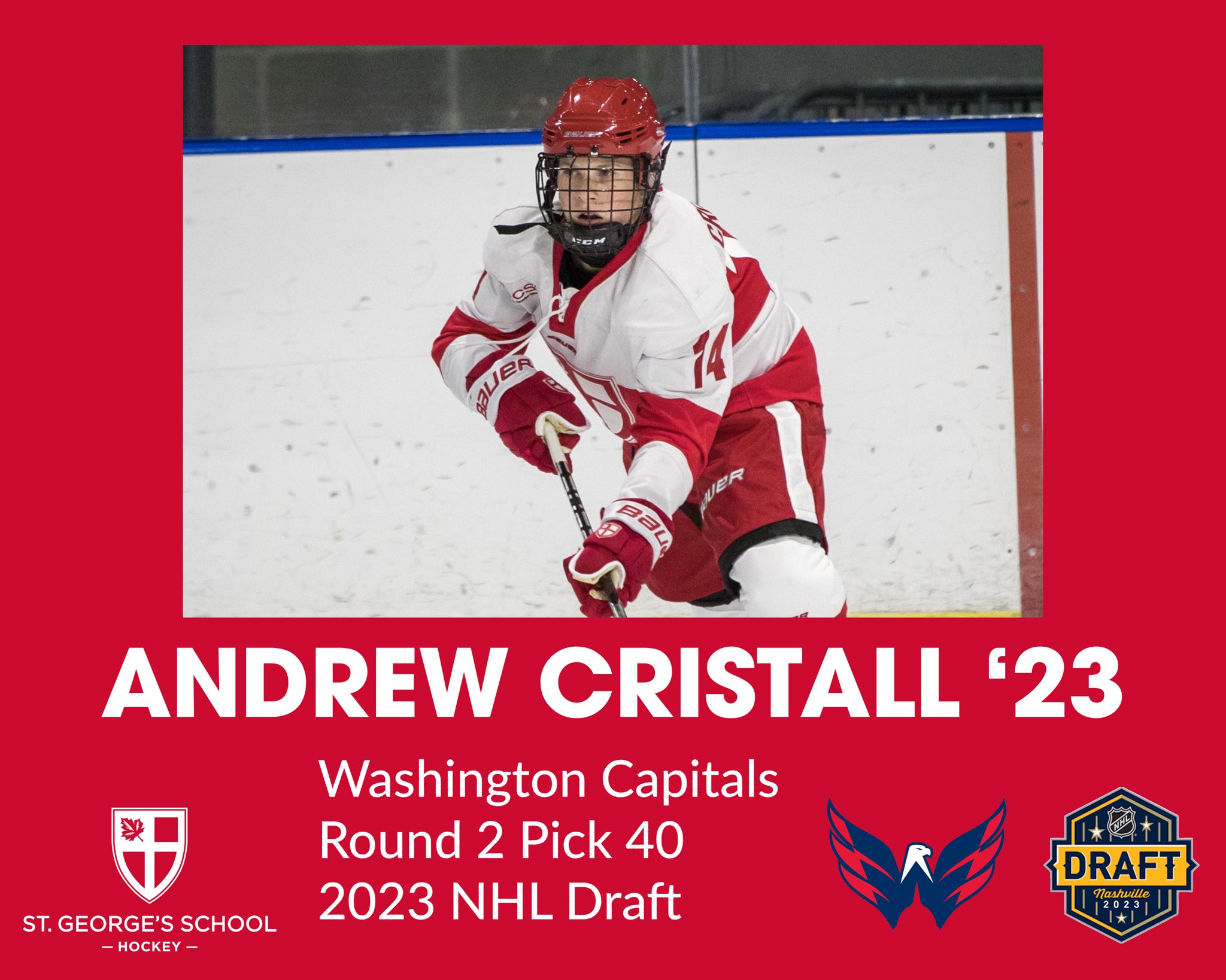 Capitals Win Big With No. 40 Pick, Select Andrew Cristall In