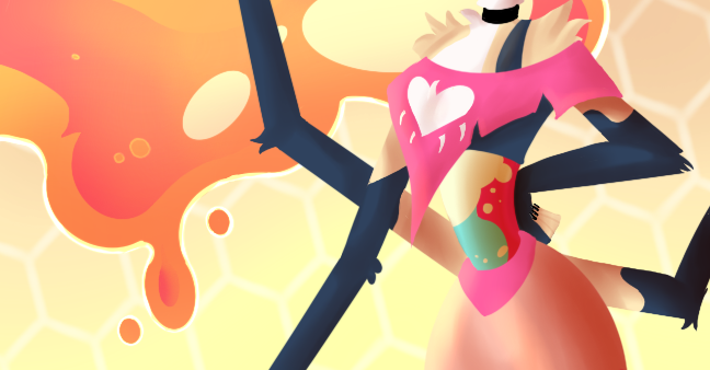 Something's coming soon 👀(Art by <a href="/Alastorsdoe/">Kuroku</a>)

#HelluvaBossBee #HelluvaBossBeelzebub #HelluvaBoss #QueenBee