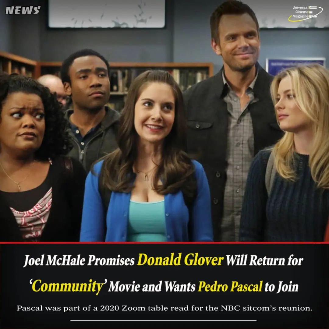 Joel McHale is giving his word that Donald Glover will be rejoining “Community.”

Read more in bio.
Source:indiewire

#joelmchale #donaldglover #community #pedropascal #nbc #soup #kellyripa #letstalkoffcamera #peacockmovie