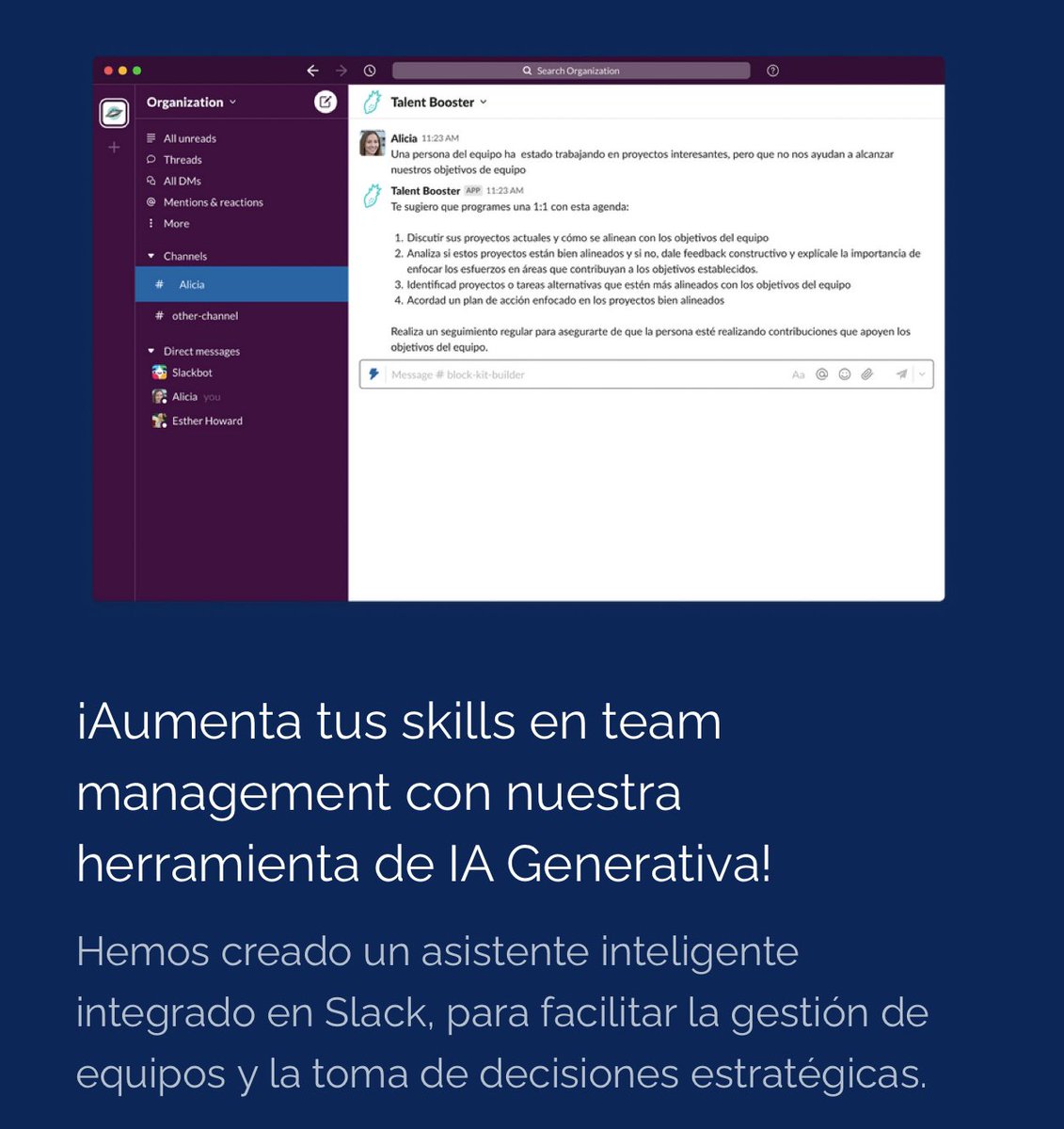 Jose_HRFreak's tweet photo. Aquí tenéis nuestro #FreshCopilot !
Ha sido pre-entrenado con las mejores prácticas de management para brindarte la asesoría que necesitas y resolver cualquier pregunta relacionada con liderazgo, motivación, gestión de conflictos, desarrollo profesional y mucho más. https://t.co/P5YrFqNNOR