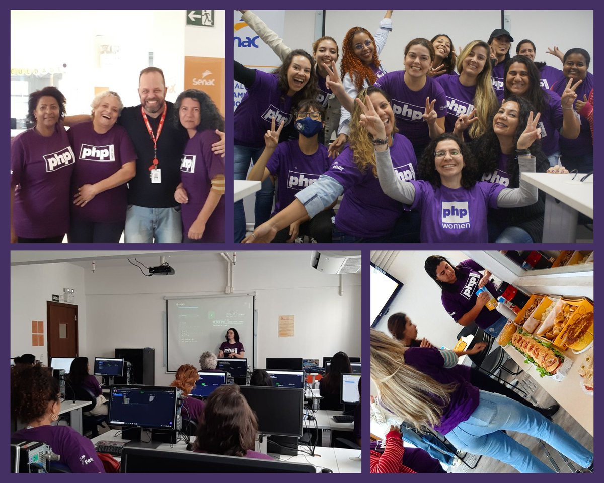 PHPWomenBR's tweet image. TBT do nosso evento de Setembro de 2022
Curso de PHP para iniciantes no Senac Rio. Queremos agradecer aos nossos apoiadores Senac, @locaweb, @librecodecoop, @feedzoficial e @PHPRio por nos ajudar a criar esse evento maravilhoso. 
#PHPWomen #faculdadesenacrj #locaweb #librecoop