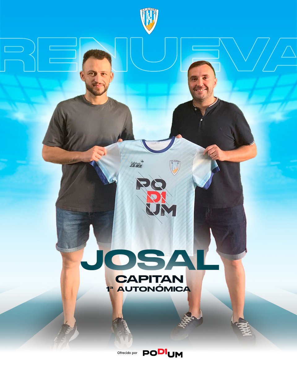 efalhama's tweet photo. 🔄 𝗝𝗢𝗦𝗔𝗟 𝗦𝗘 𝗤𝗨𝗘𝗗𝗔

✨ "Oh, capitán, mi capitán..." Josal ha decidido continuar una temporada más en el #EFAlhama, como director de orquesta del Primera Autonómica.

⚽ ¡Seguimos adelante!

#SomosEscuela  •  #BlueTide https://t.co/PVMUD0b2WX