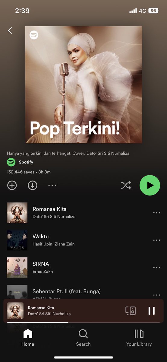 Freedom_heart4's tweet photo. #sitism #spotify #spotifymy @SpotifyMY Siti Nurhaliza is everywhere ❤️❤️❤️ https://t.co/I9akbyNxDv