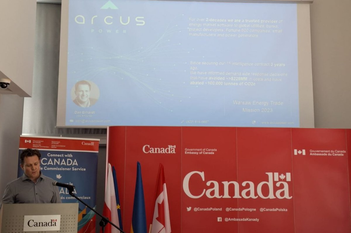 The Alberta Energy and Cleantech trade mission to Poland in June highlighted energy transition & security, and Alberta companies’ offerings to participants and companies from Poland, the Baltic countries and Ukraine. linkedin.com/posts/arcus-po…

#energysecurity #energytransition