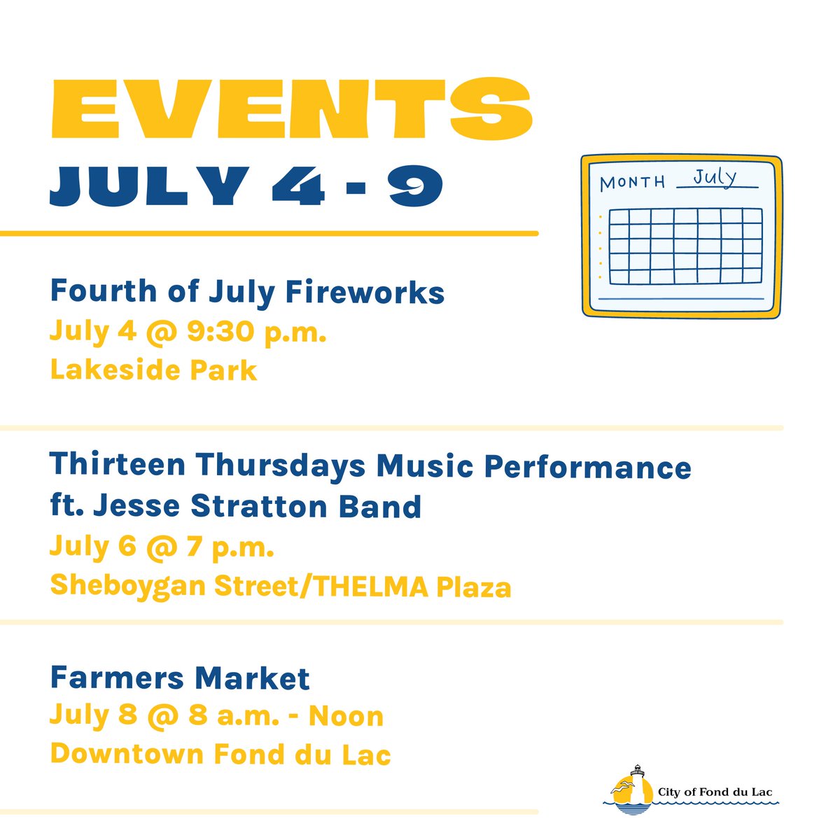 Looking for plans this week? Take a look at this week's local events!