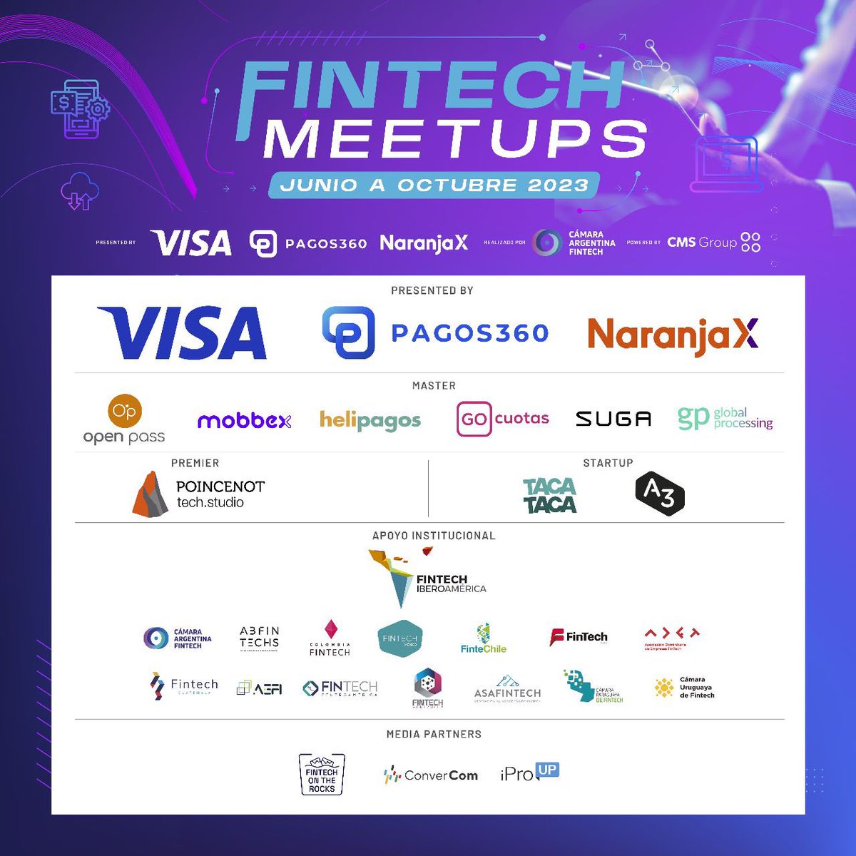 CamaraFintechAr's tweet photo. Muy felices del apoyo obtenido para el inicio de este ciclo de encuentros 🚀

#FintechMeetups2023

💻 Más información en https://t.co/D8gcVIWgkh https://t.co/VyejwctpV9
