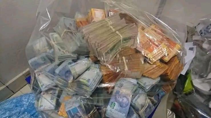 A 19 year old in Thohoyandou Venda was found with 1.9 million rands in cash inside transparent plastic bags this is after the hawks received a tip off
