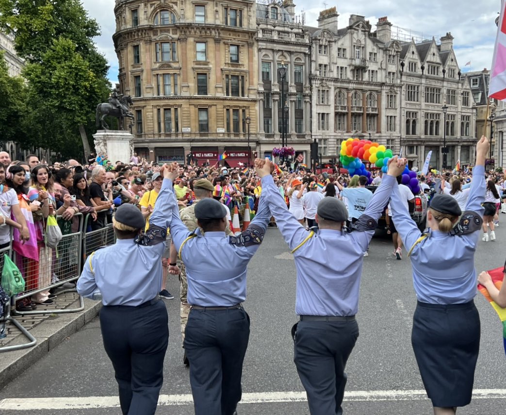 INCLUSIONLEAD's tweet image. Throw back to last years Pride in London. Only two more days until the parade this year. We can’t wait to celebrate pride and all it stands for #ThrowbackThursday #whatwedo @aircadets @ComdtAC @RAFAC_Aspire @ArmyCadetsUK @SeaCadetsUK