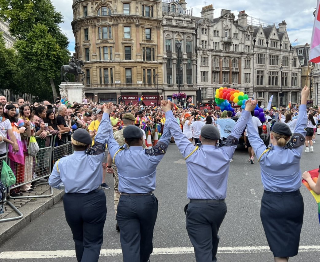 Throw back to last years Pride in London. Only two more days until the parade this year. We can’t wait to celebrate pride and all it stands for #ThrowbackThursday #whatwedo @aircadets @ComdtAC @RAFAC_Aspire @ArmyCadetsUK @SeaCadetsUK