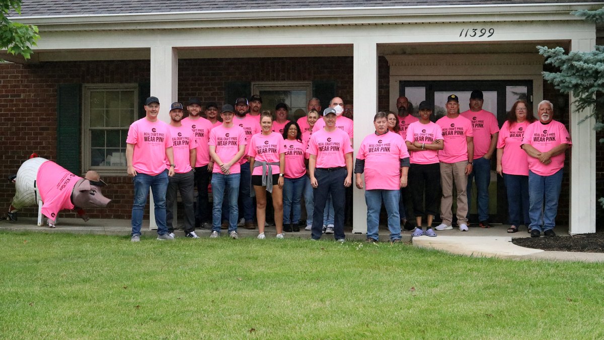 MechConstruct4u's tweet photo. Thanks to our amazing team members who participated in "Real Craft Professionals Wear Pink Day"! We showed our support for the Karen Wellington Foundation and their mission to bring joy and support to women and families affected by breast cancer. #MakingADifference #community https://t.co/MuqrtyPTAZ