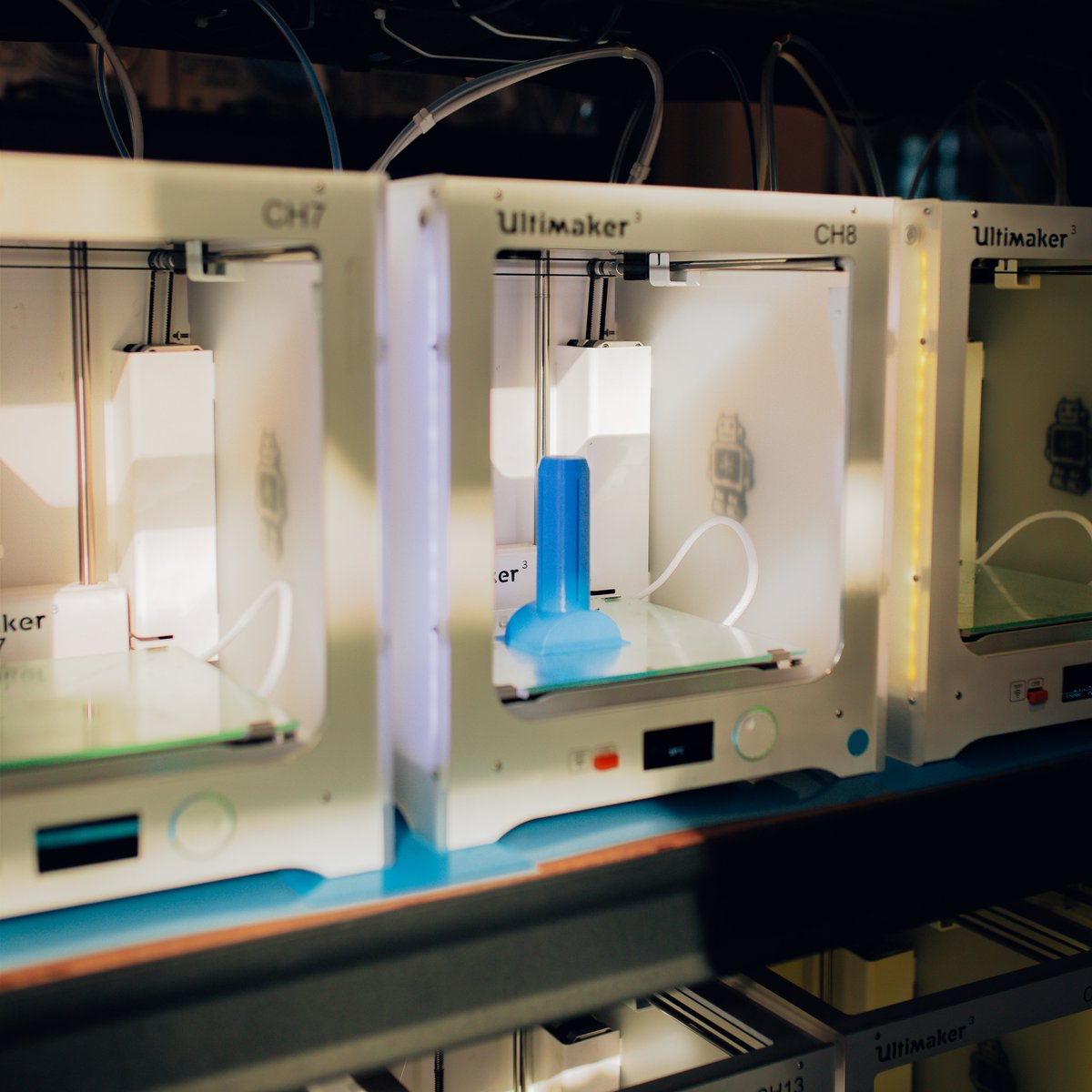 We're switching our 3D printing filament from colorFabb XT to nGen - a great, general purpose filament produced by Eastman. 
As a reminder, Eastman Chemical provides generous annual support for 3D printing at UNC.

Stop by Murray this summer to try nGen!

Photo: Orlando Hernandez