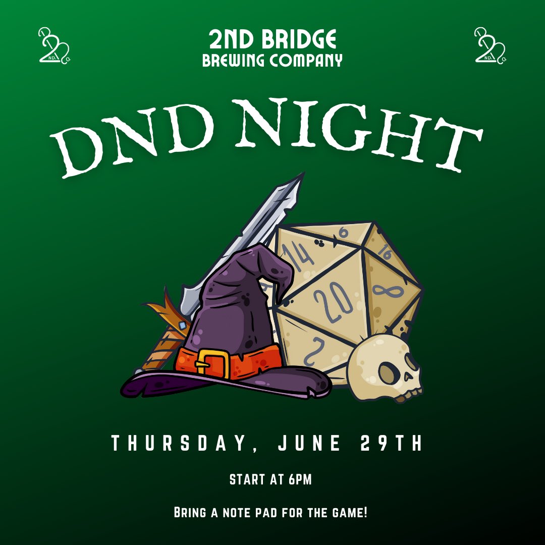 Tonight! Any and all players are welcome, just bring a notepad for the campaign. We’ll be starting around 6:30pm.