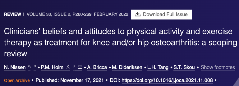Many clinicians perceive #osteoarthritis to be a low priority ‘wear-and-tear’ disease with expected progression of symptoms, making joint replacement surgery eventually inevitable.

🥸It's time to change this narrative🥸

🧵Thread

oarsijournal.com/article/S1063-…
